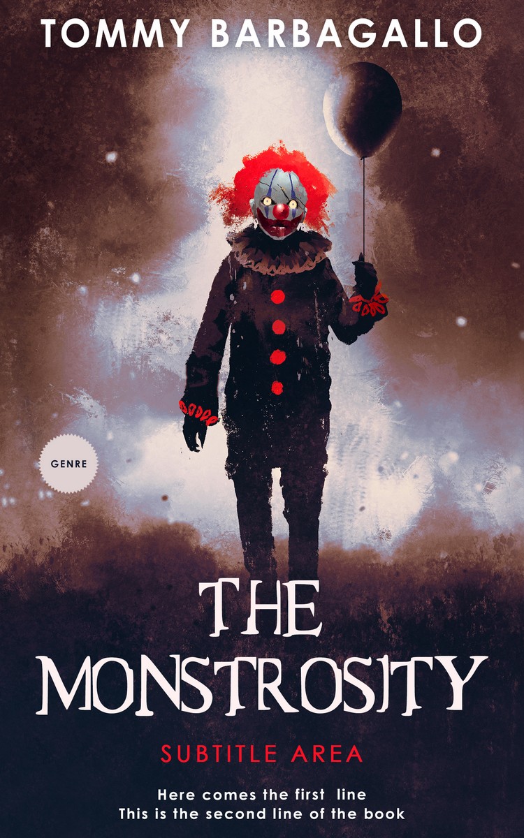 2D view of Premade Horror Book Cover - Thunder