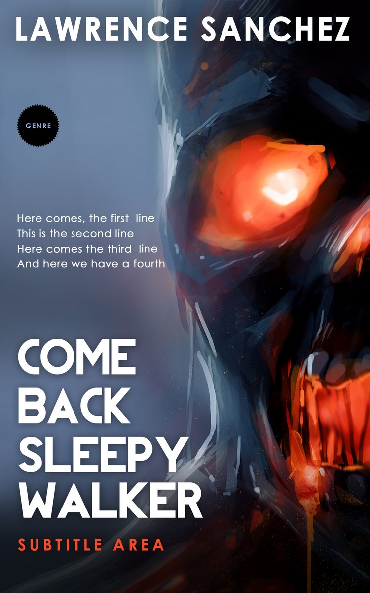 2D view of Premade Horror Book Cover - Baltic Sea