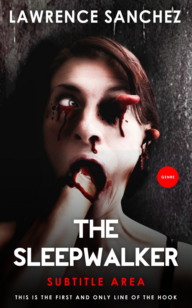 2D view of Premade Horror Book Cover - Cocoa Brown