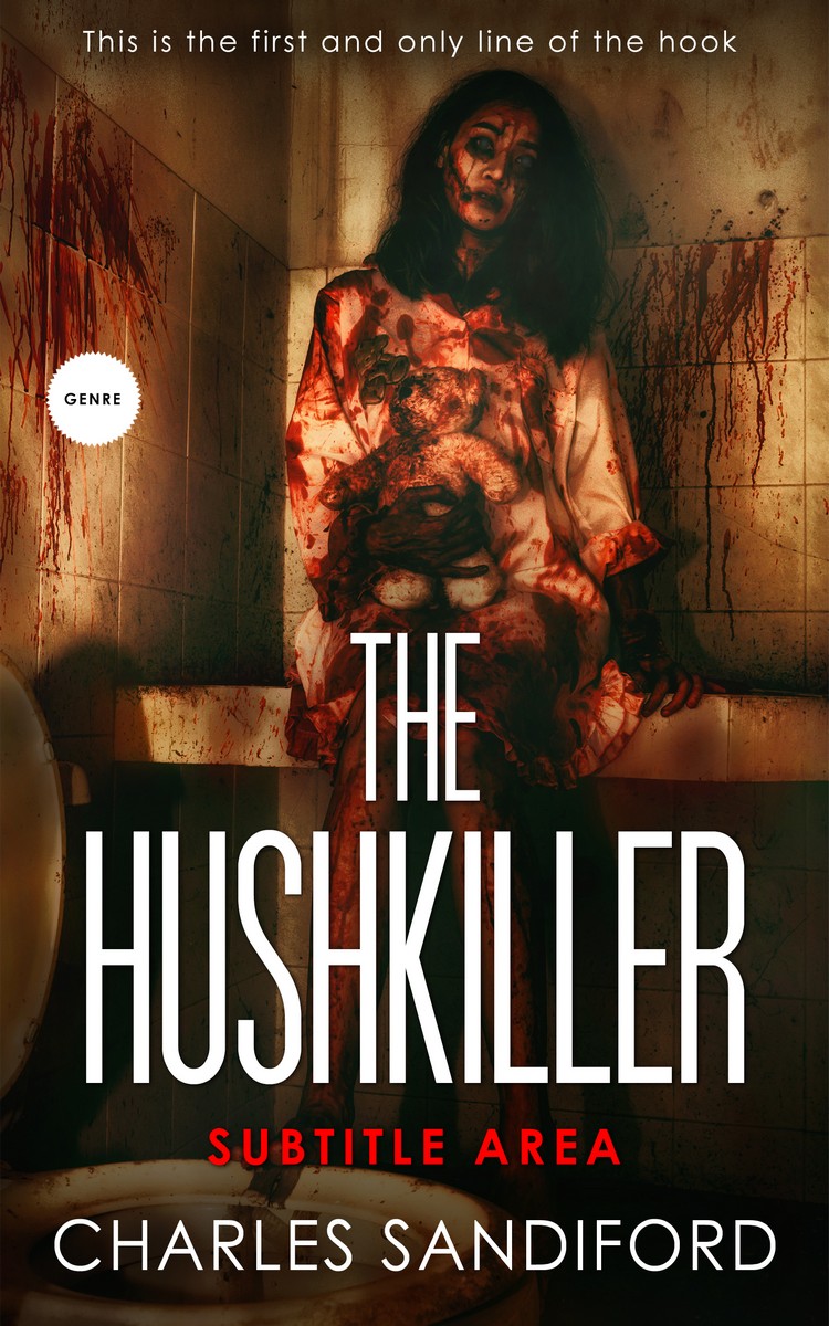 2D view of Premade Horror Book Cover - Mikado