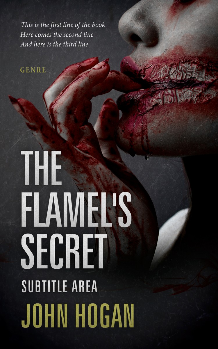 2D view of Premade Horror Book Cover - Thunder