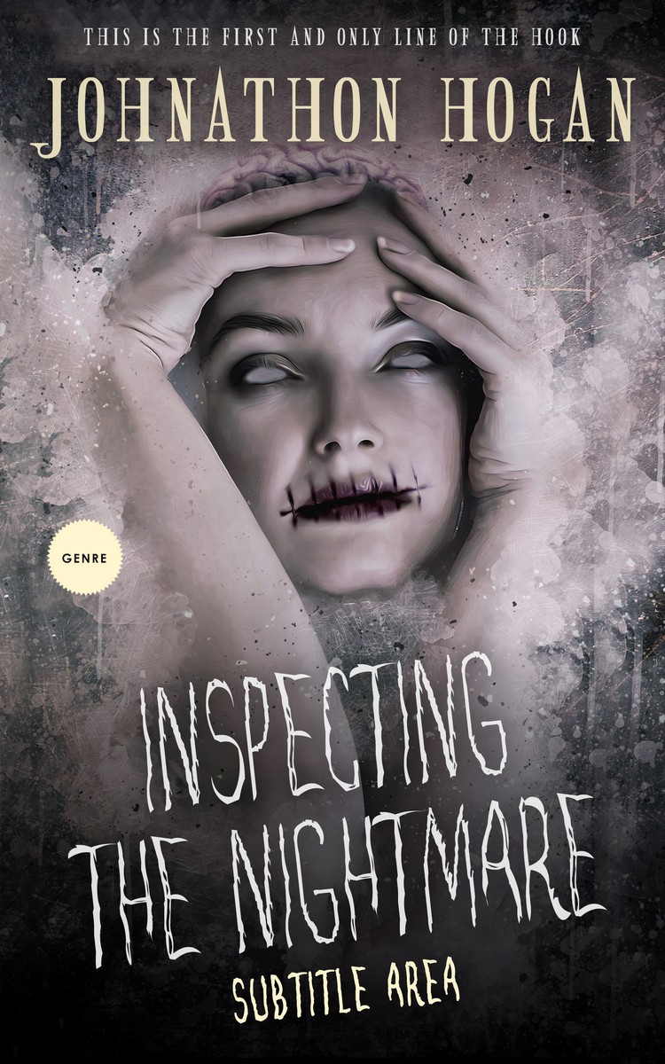 2D view of Premade Horror Book Cover - Thunder