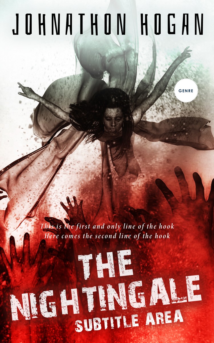 2D view of Premade Horror Book Cover - Old Brick