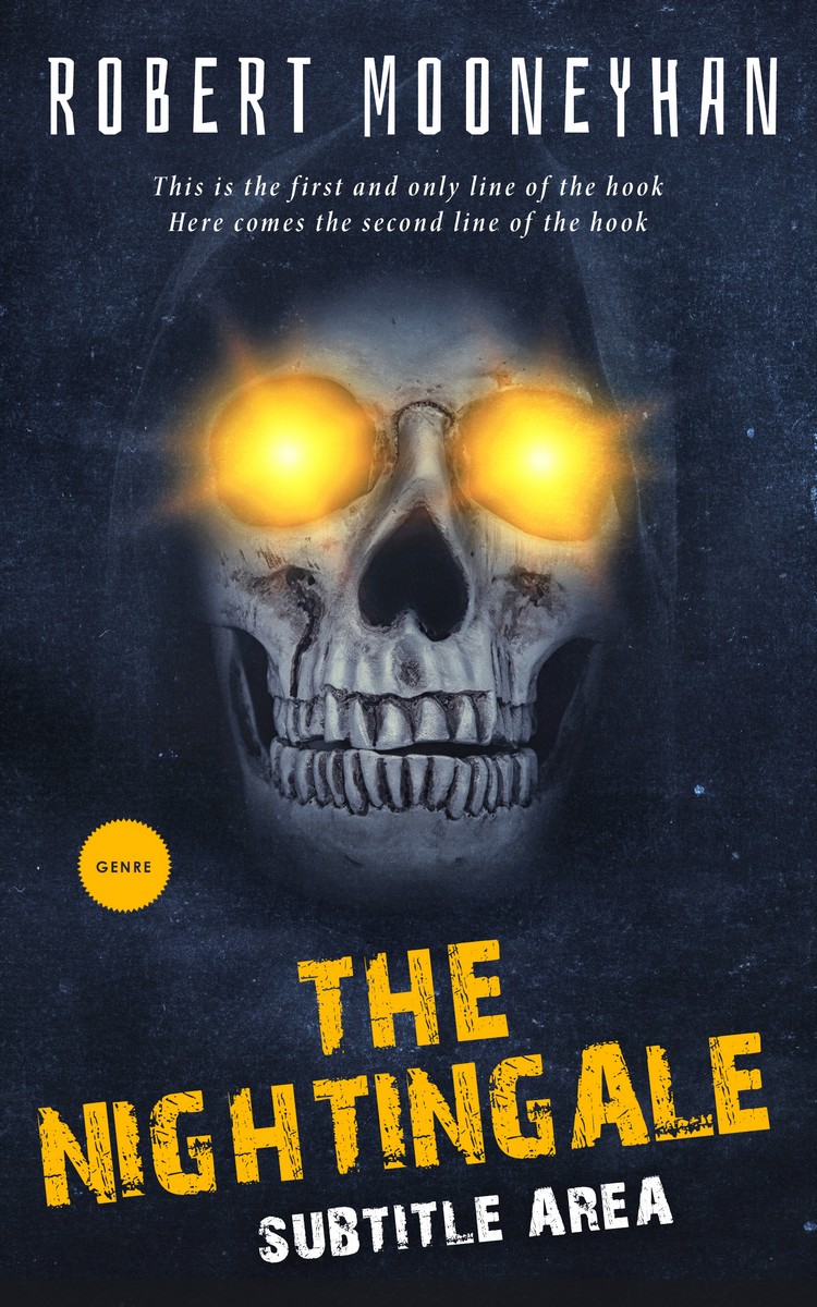 2D view of Premade Horror Book Cover - Ebony Clay