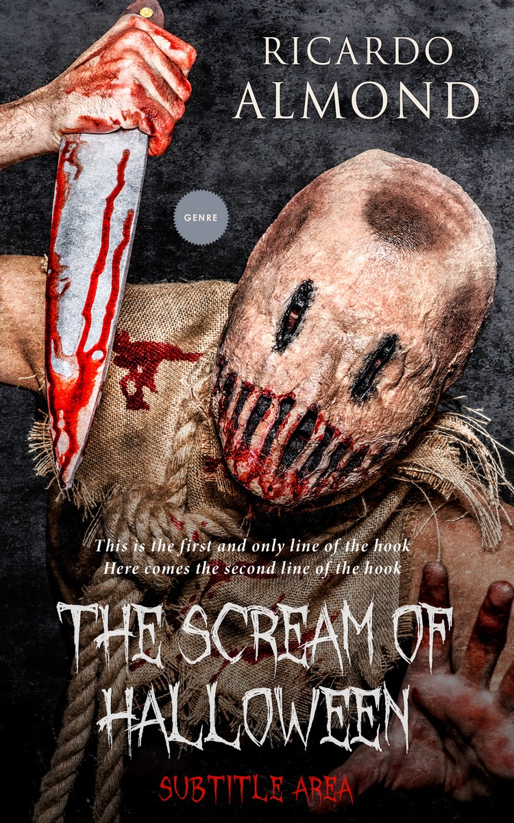 2D view of Premade Horror Book Cover - Cameo