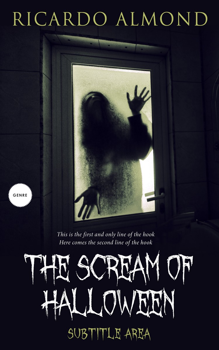 2D view of Premade Horror Book Cover - Cinder