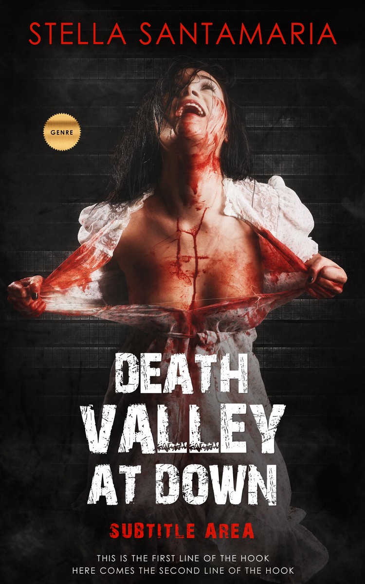 2D view of Premade Horror Book Cover - Cod Gray