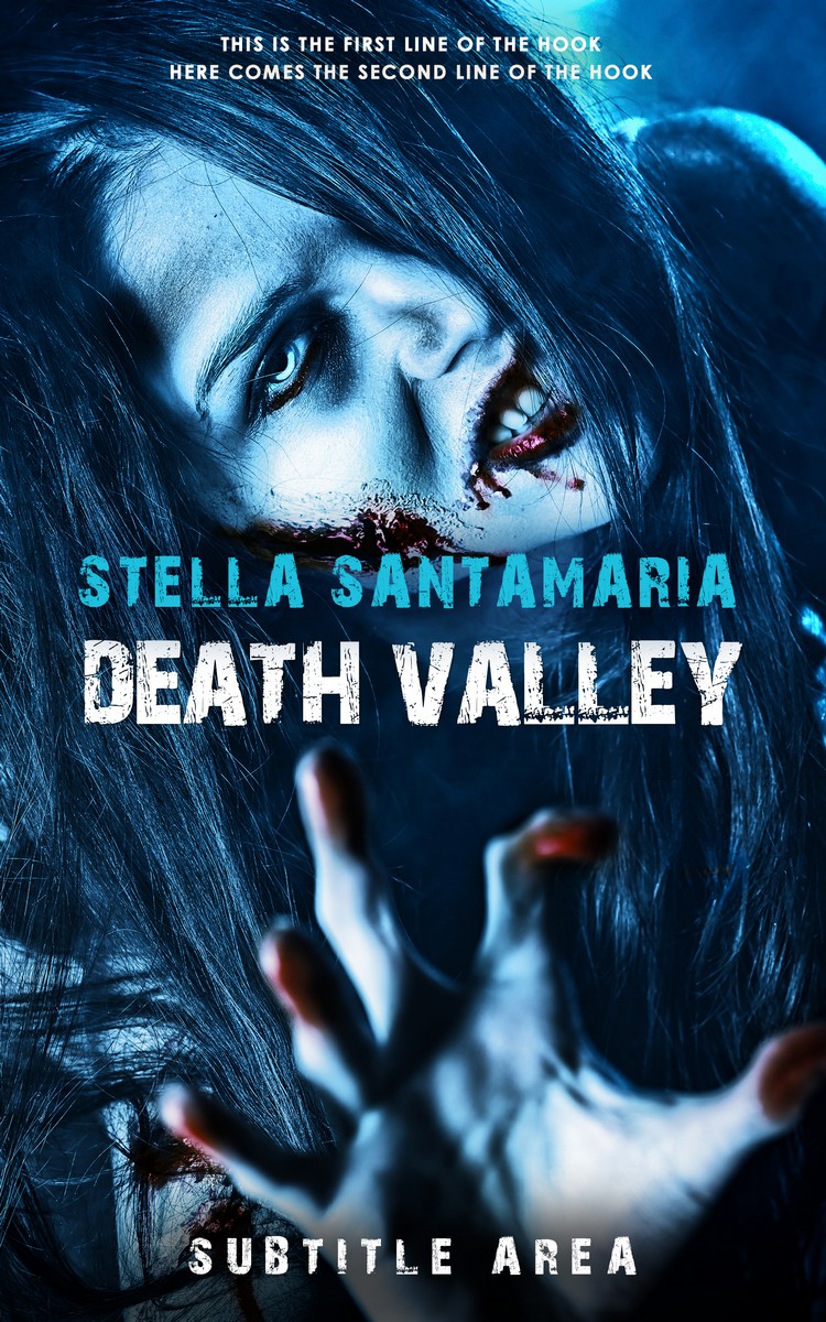 2D view of Premade Horror Book Cover - Black Pearl