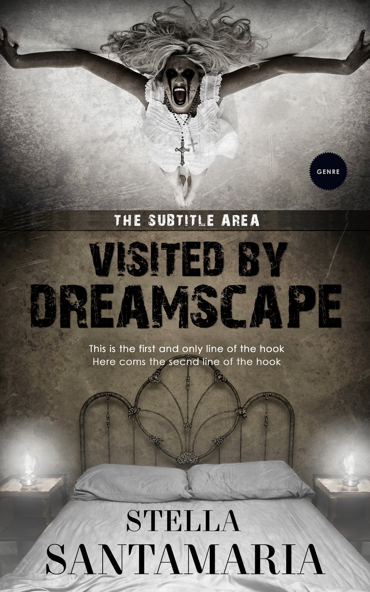 2D view of Premade Horror Book Cover - Flint