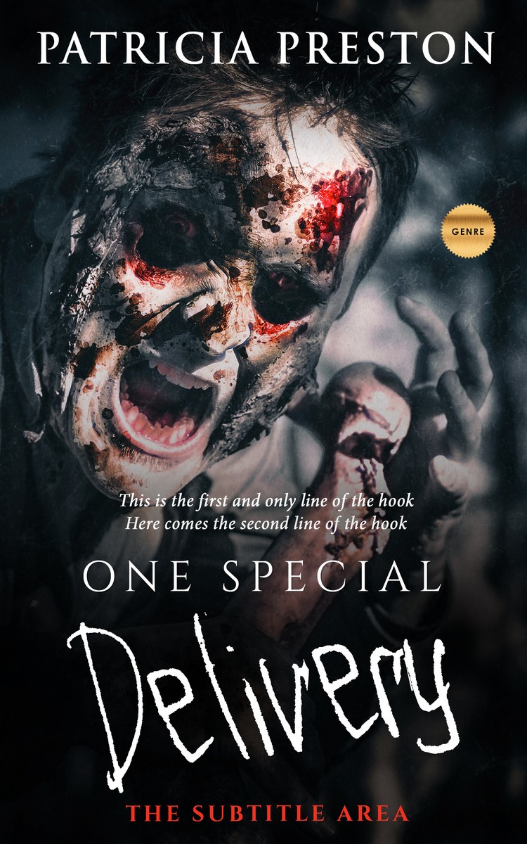 2D view of Premade Horror Book Cover - Woodsmoke