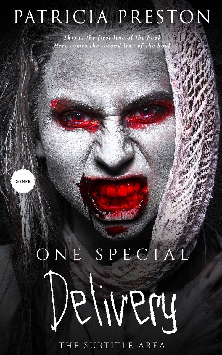 2D view of Premade Mystery & Thriller & Suspense Book Cover - Pale Slate