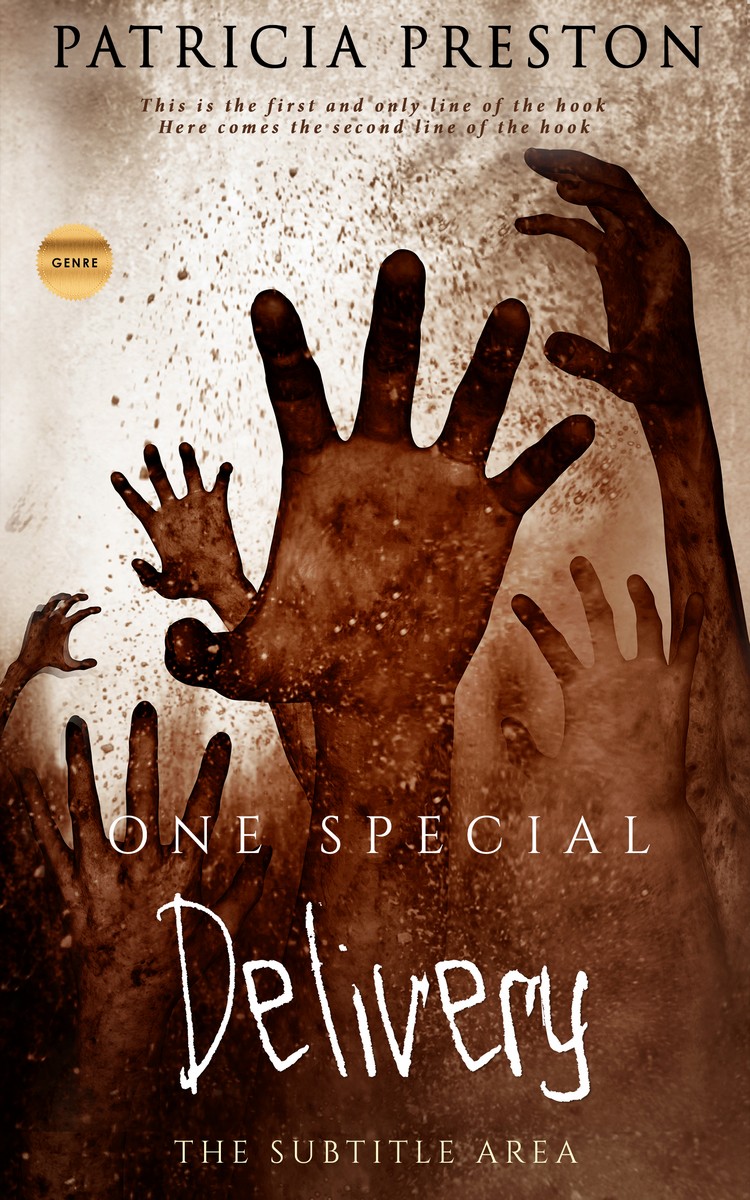 2D view of Premade Horror Book Cover - Van Cleef