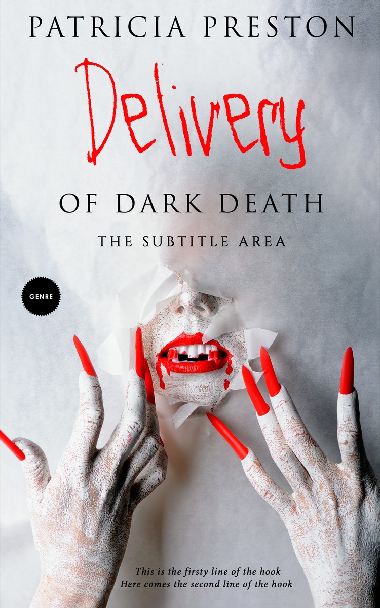 2D view of Premade Horror Book Cover - Iron