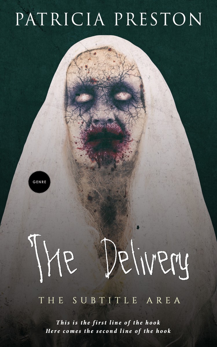 2D view of Premade Horror Book Cover - Outer Space