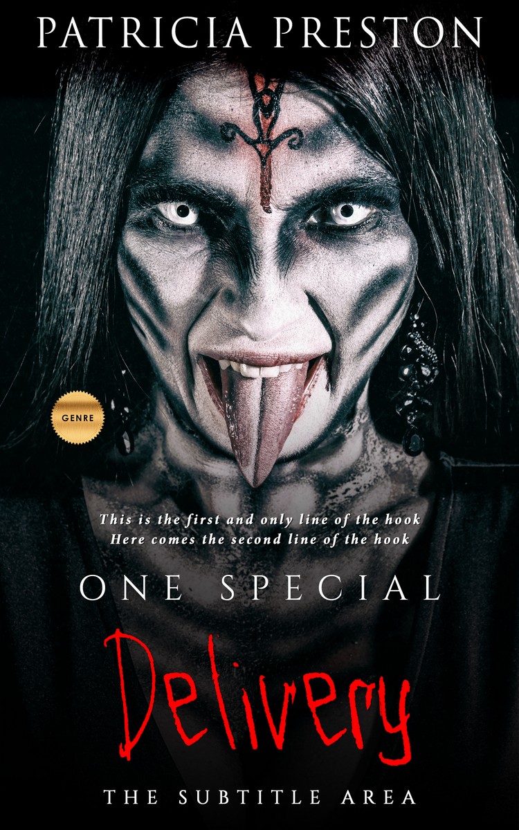 2D view of Premade Horror Book Cover - Thatch