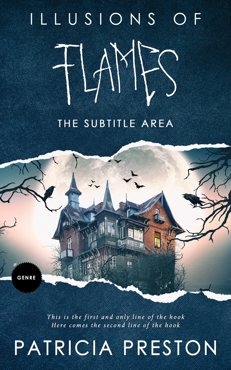 2D view of Premade Horror Book Cover - Elephant