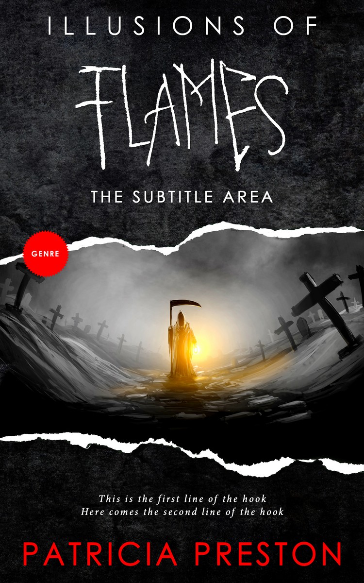 2D view of Premade Horror Book Cover - Woodsmoke