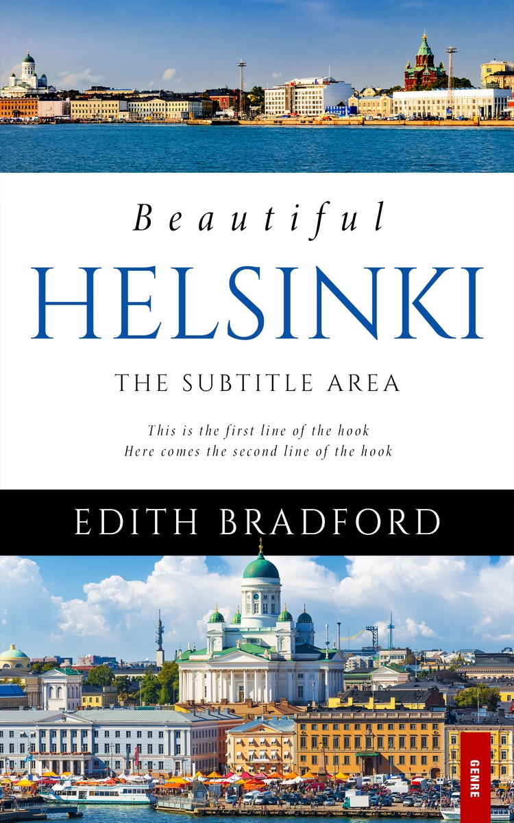 2D view of Premade Travel Book Cover - Hippie Blue