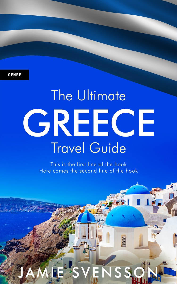 2D view of Premade Travel Book Cover - Science Blue