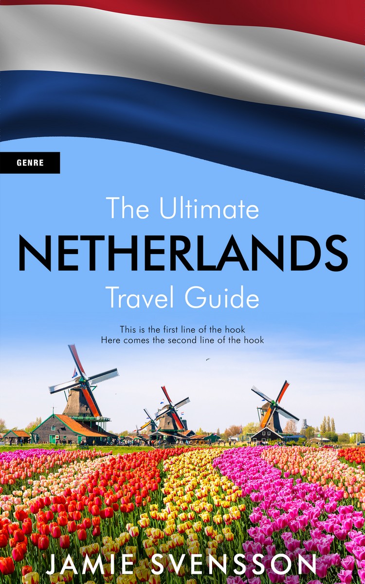 2D view of Premade Travel Book Cover - Cornflower
