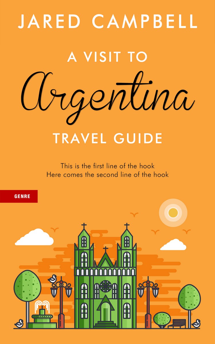 2D view of Premade Travel Book Cover - Sea Buckthorn