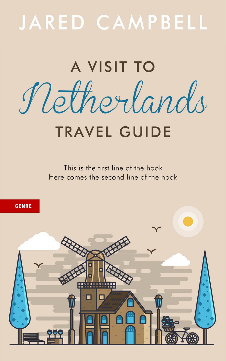 2D view of Premade Travel Book Cover - Bone