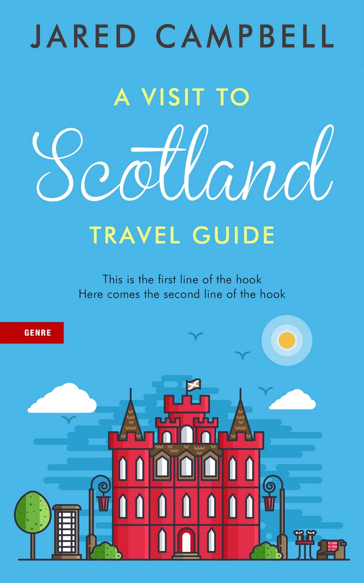 2D view of Premade Travel Book Cover - Picton Blue