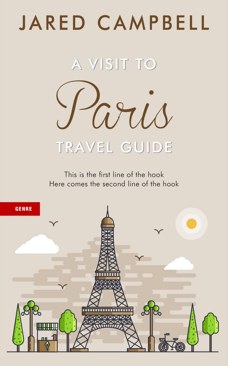 2D view of Premade Travel Book Cover - Pearl Bush