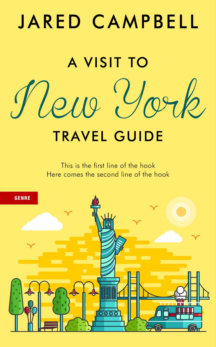2D view of Premade Travel Book Cover - Festival