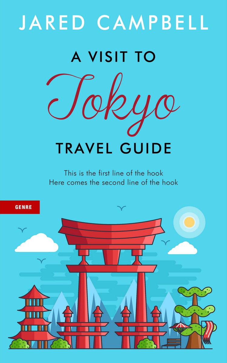 2D view of Premade Travel Book Cover - Picton Blue