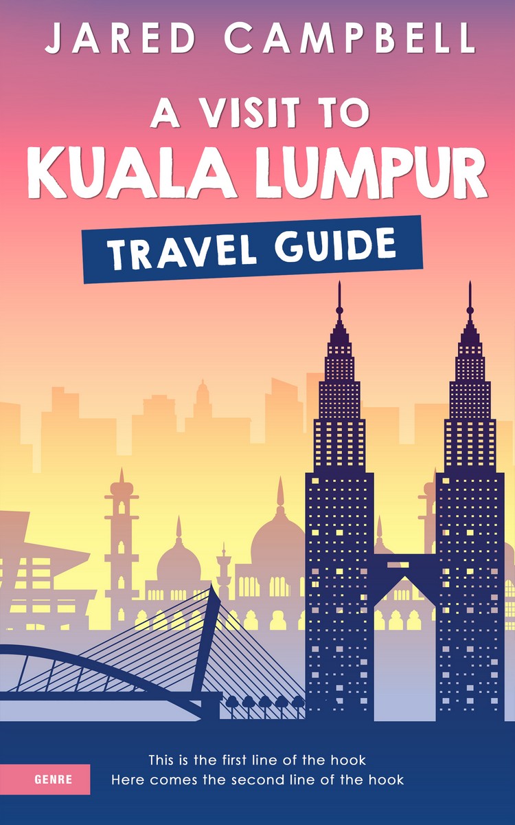 2D view of Premade Travel Book Cover - Manhattan