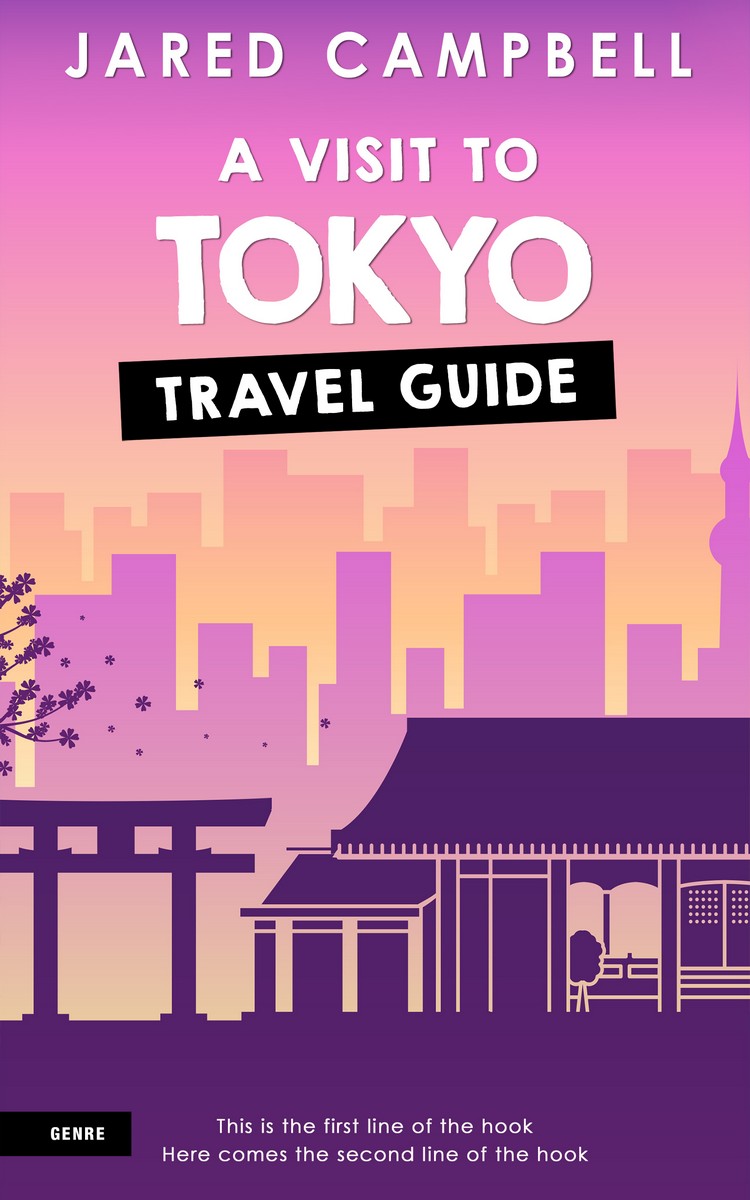 2D view of Premade Travel Book Cover - Grape