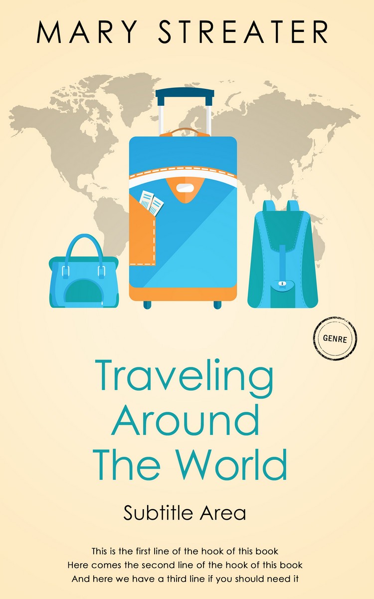 2D view of Premade Travel Book Cover - Sidecar