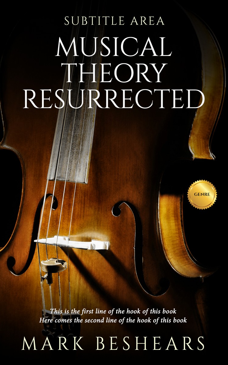 2D view of Premade Music Book Cover - Driftwood