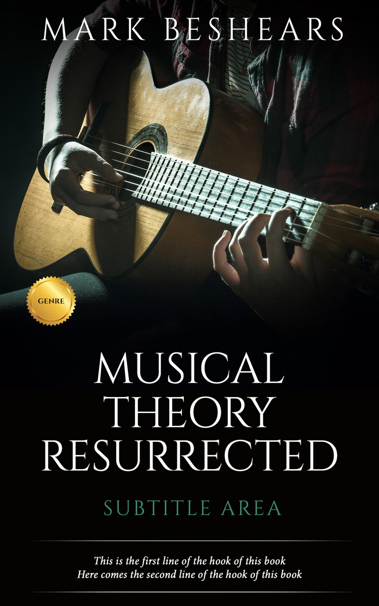 2D view of Premade Music Book Cover - Cod Gray