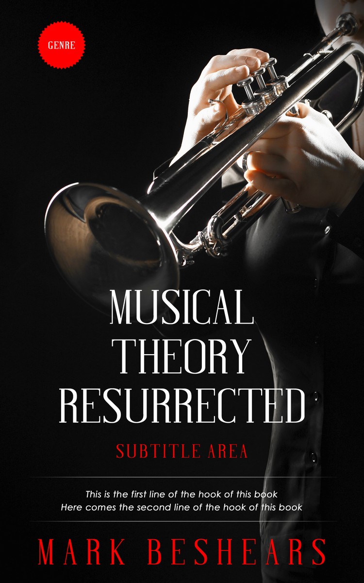 2D view of Premade Music Book Cover - Cod Gray