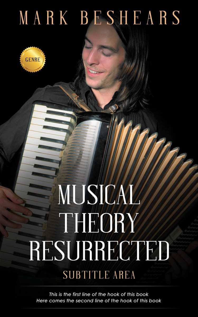 2D view of Premade Music Book Cover - Cod Gray