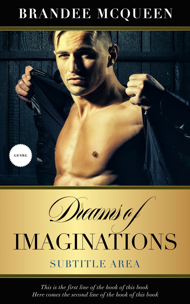 2D view of Premade Erotica Book Cover - Harvest Gold