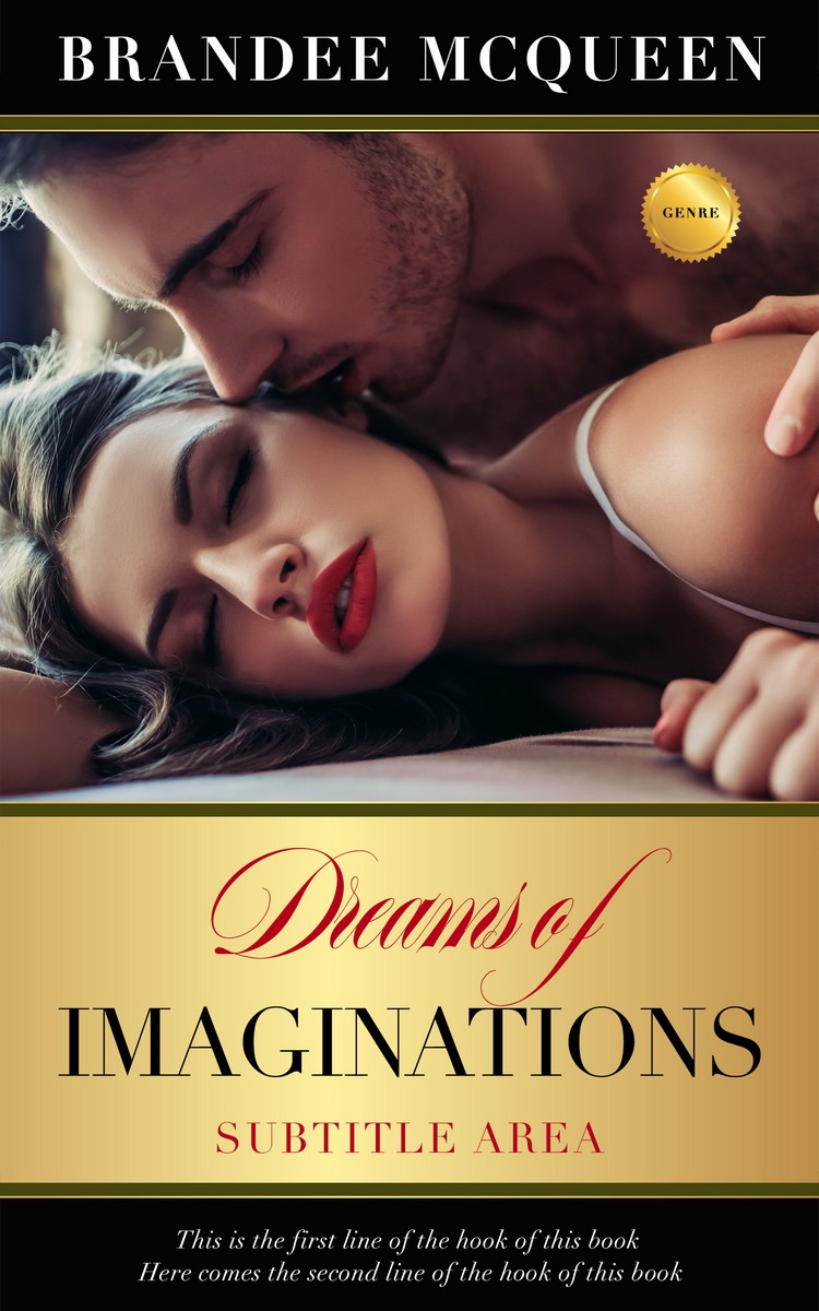 2D view of Premade Erotica Book Cover - Harvest Gold