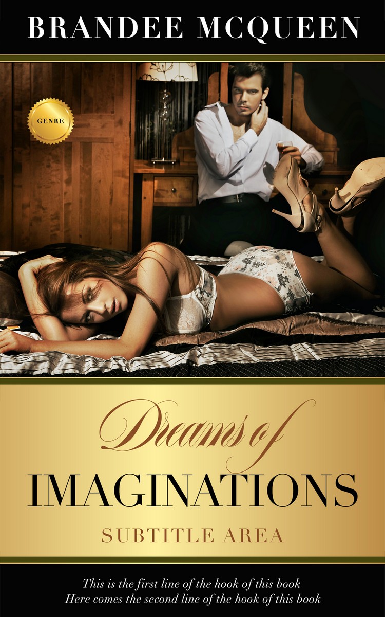 2D view of Premade Erotica Book Cover - Harvest Gold