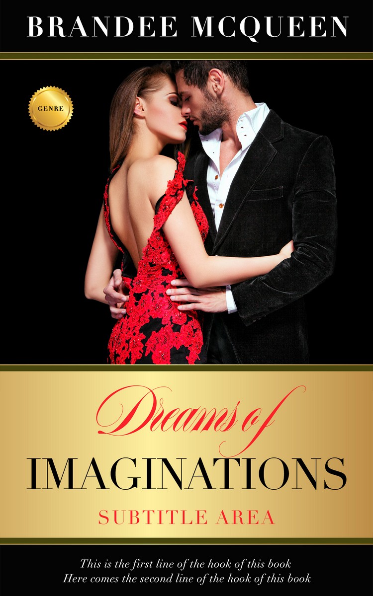 2D view of Premade Erotica Book Cover - Harvest Gold