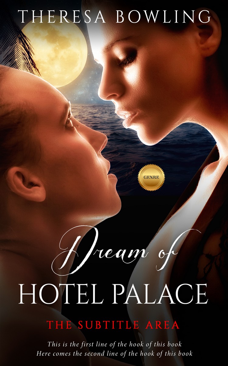 2D view of Premade Erotica Book Cover - Antique Brass