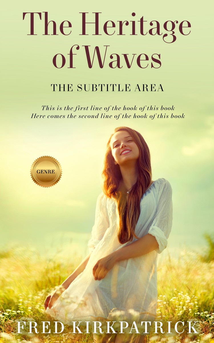 2D view of Premade Romance Book Cover - Hampton