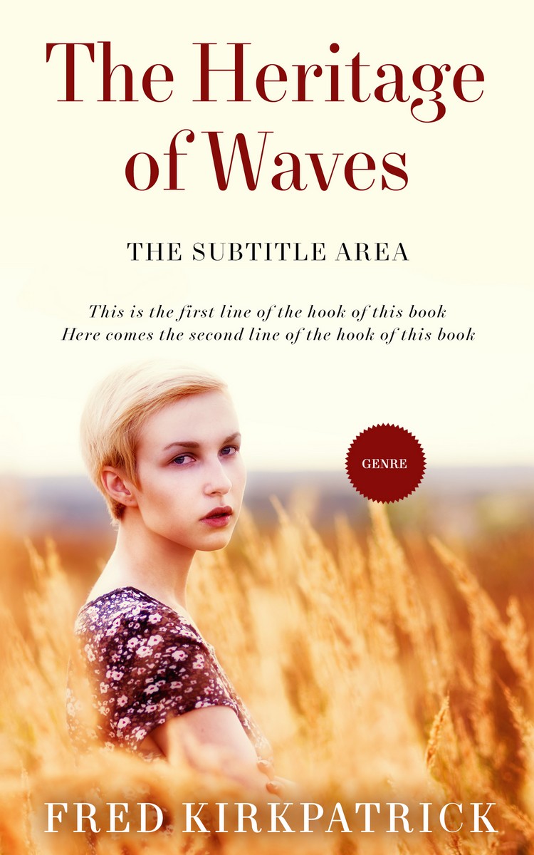 2D view of Premade Romance Book Cover - Citrine White