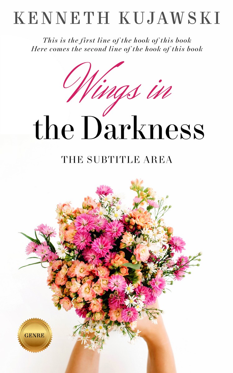 2D view of Premade Romance Book Cover - Almond