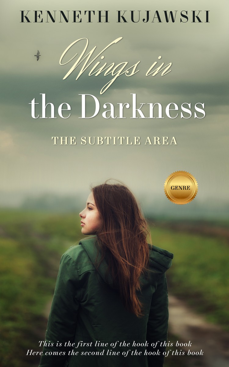 2D view of Premade Romance Book Cover - Bitter