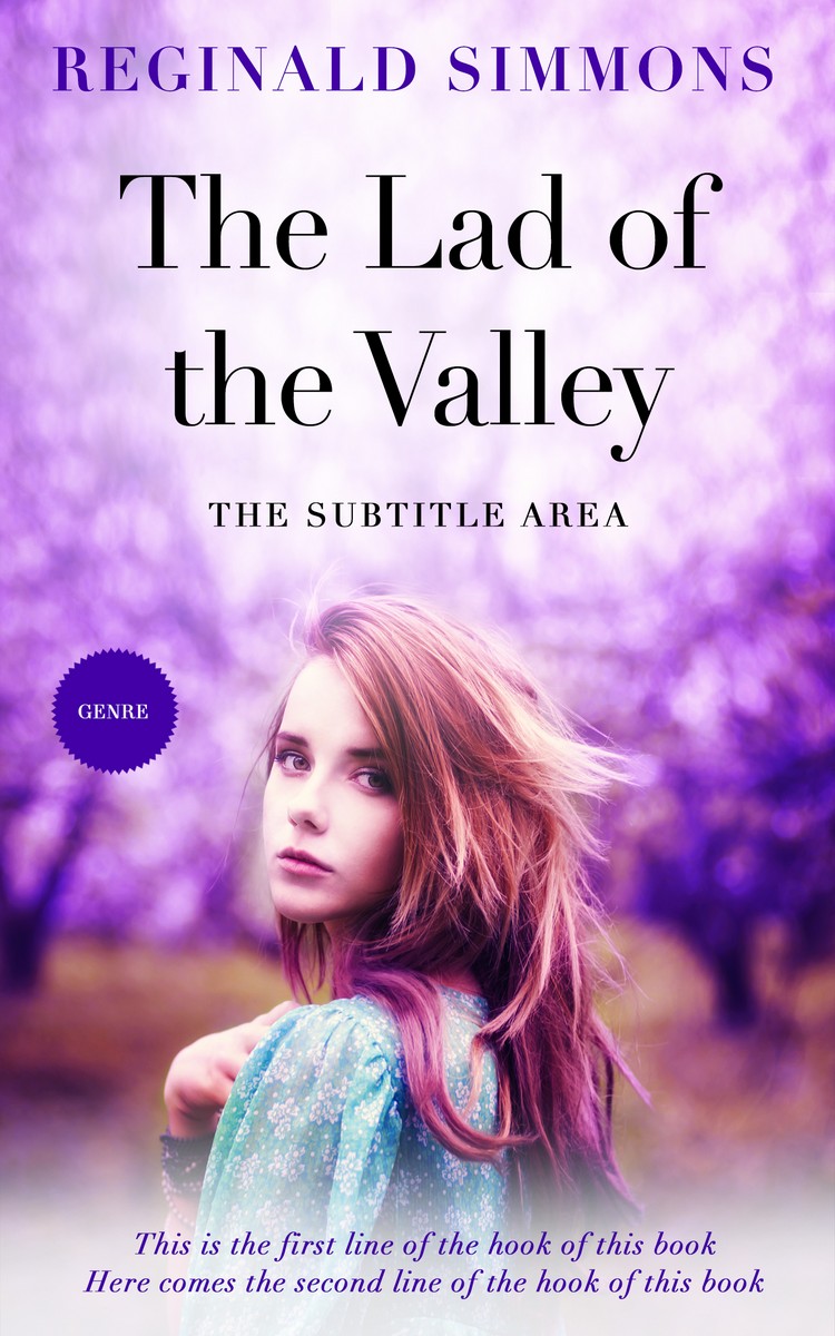 2D view of Premade Romance Book Cover - French Lilac