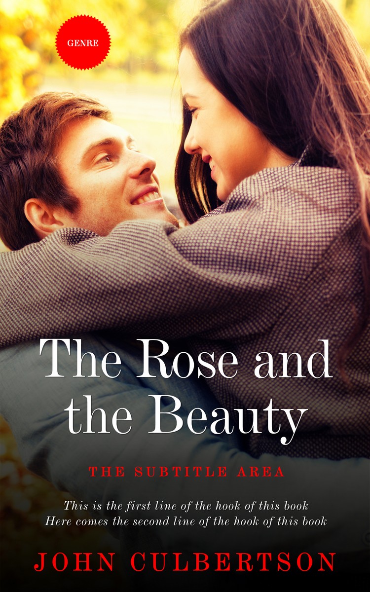 2D view of Premade Romance Book Cover - Harvest Gold