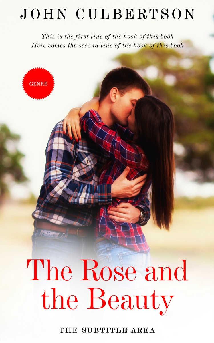 2D view of Premade Romance Book Cover - Pearl Bush