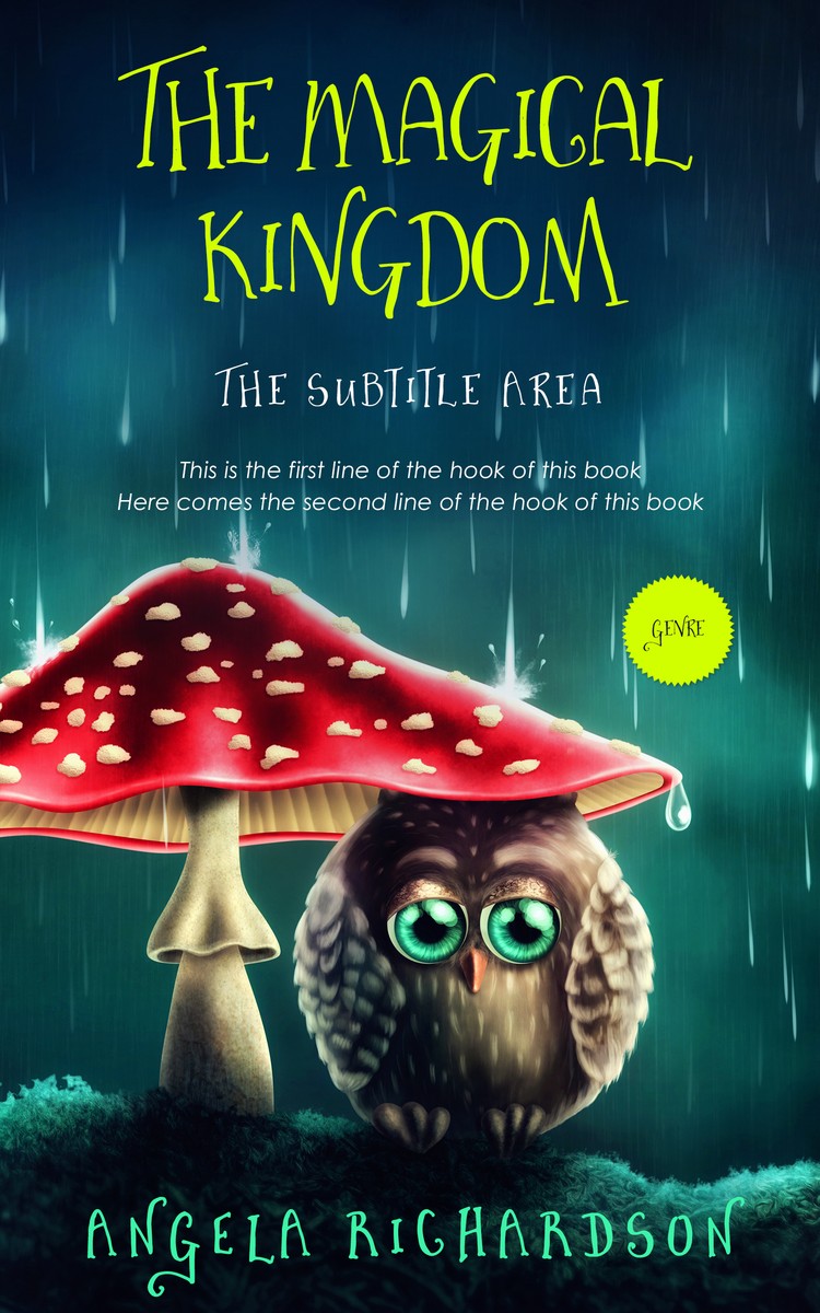 2D view of Premade Fantasy Book Cover - Elephant